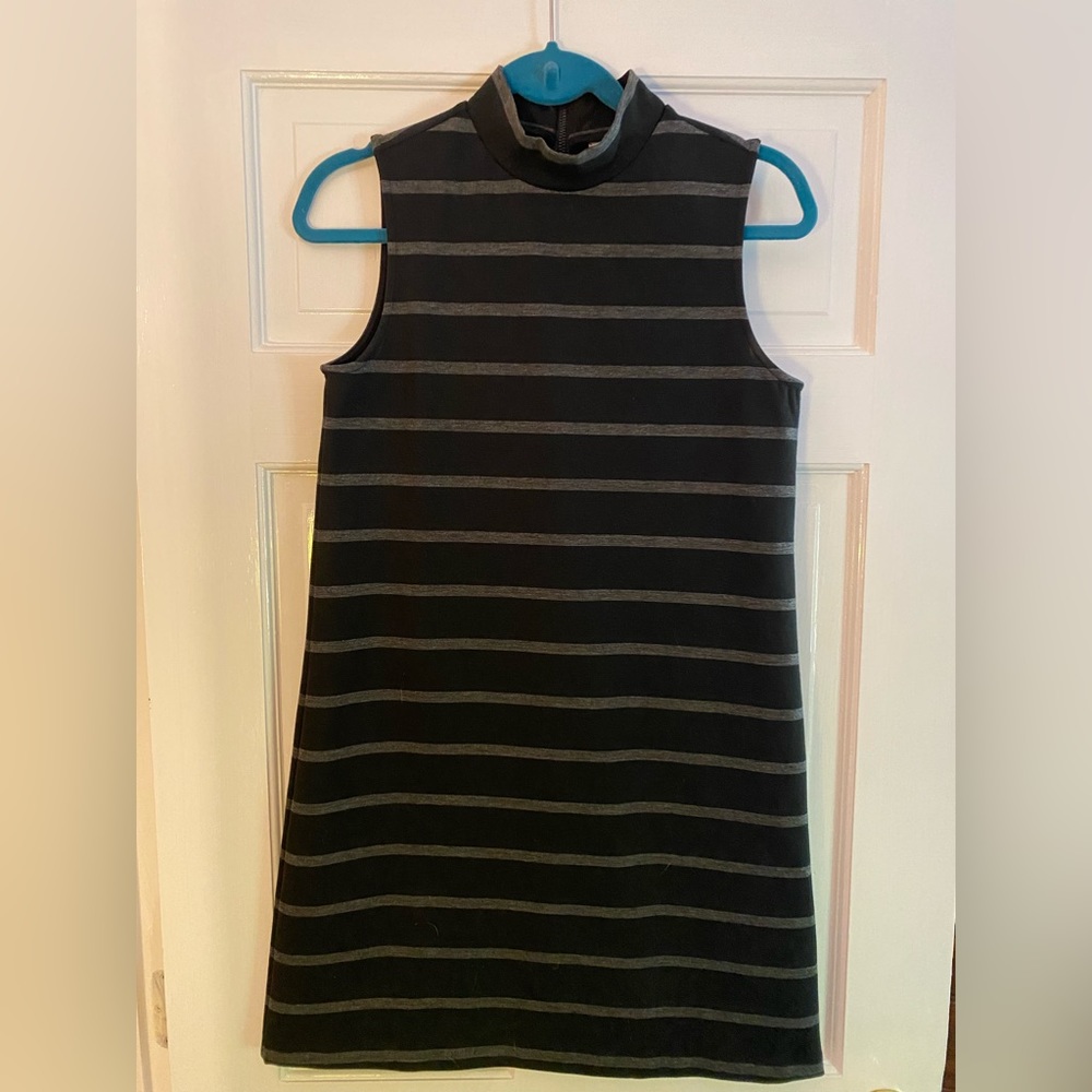 Black and Gray high neck dress